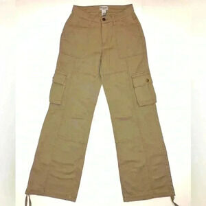 Arizona Womens High Rise Wide Leg Cargo Pants Size- 1